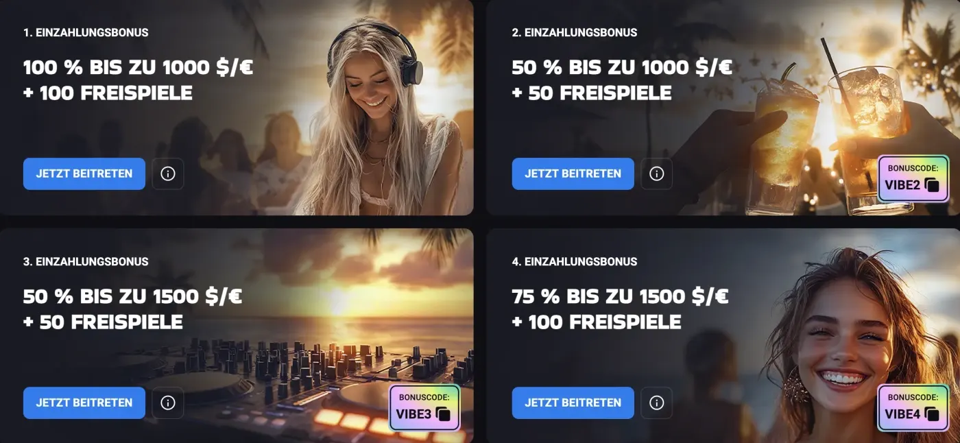 Lucky Vibe Willkommensbonus